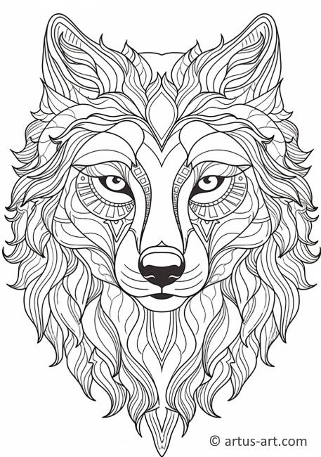 Page de coloriage de loup